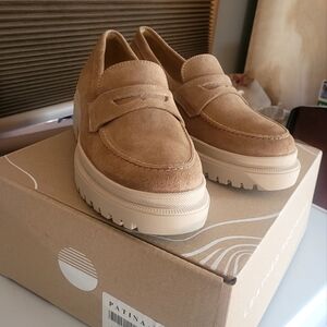 Zoe Chunky Loafer 11 Patina Portland Leather Women's shoe